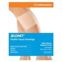 Jelonet Paraffin Gauze Dressings 10 x 10 cm 3 Pack