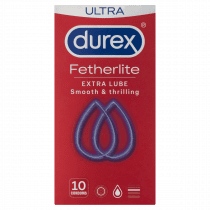 Durex Fetherlite Ultra Extra Lube Condom 10 Pack
