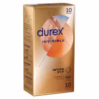 Durex Invisible Wide Fit Condoms 10 Pack