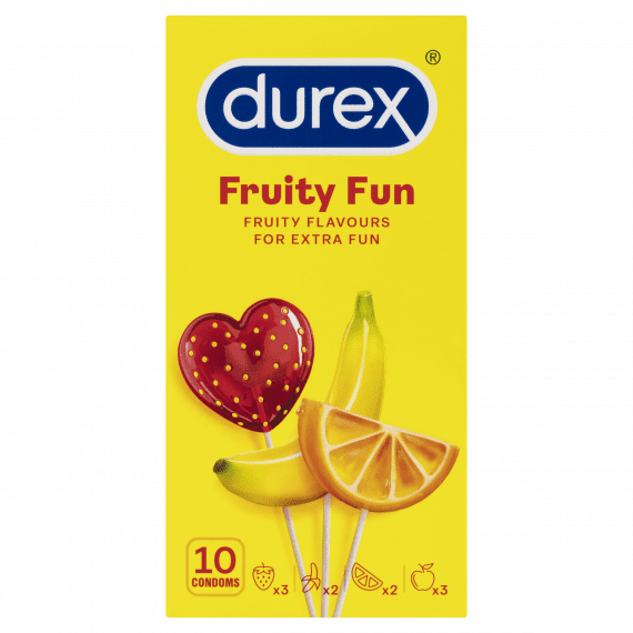 Durex Fruity Fun Condoms 10 Pack