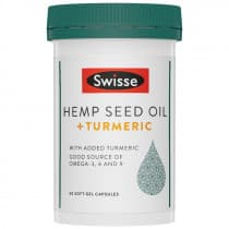 Swisse Hemp Seed Oil & Turmeric 60 Capsules