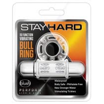 Stay Hard 10 Function Vibrating Bull Ring Clear