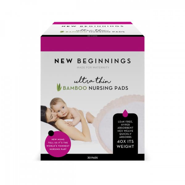 Buy New Beginnings Ultra Thin Disposable Bamboo Nursing Pads 30 Packs
