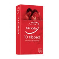 LifeStyles Ribbed Condom 10 Pack