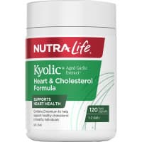 Nutra Life Kyolic Aged Garlic Extract Heart And Cholesterol Formula 120 Capsules