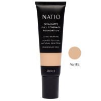 Natio Semi-Matte Full Coverage Foundation Vanilla 30g