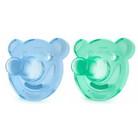 Avent Soothie Shapes Pacifier Bear 0-3 Months 2 Packs (Colour May Vary)