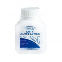 Surgipack Empty Gelatine Capsules Size 000 100 Pack