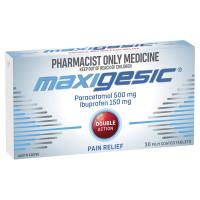 Maxigesic Paracetamol 500mg Plus Ibuprofen 150mg 30 Tablets S3