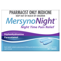 MersynoNight Pain Relief 20 Tablets S3