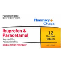 Pharmacy Choice Ibuprofen Plus Paracetamol 12 Tablets