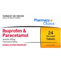 Pharmacy Choice Ibuprofen Plus Paracetamol 24 Tablets S3