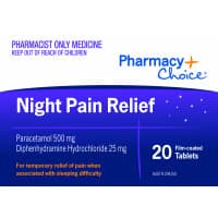 Pharmacy Choice Night Pain Relief 20 Tablets S3