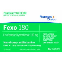 Pharmacy Choice Fexofenadine 180mg 50 Tablets