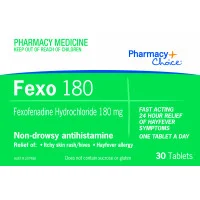 Pharmacy Choice Fexofenadine 180mg 30 Tablets
