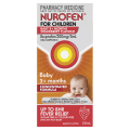 Nurofen For Children Baby 3+ Months Strawberry 50ml