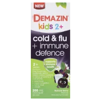 Demazin Kids 2+ Cold & Flu + Immune Defence Natural Berry Oral Liquid 200ml