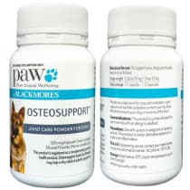 Blackmores PAW Osteosupport Joint Care Powder For Dogs 150 Capsules