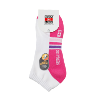 Sox and Lox Ladies Sports Cushioned Anklet Arch Support Socks Pink Purple Size 3 to 9