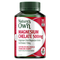 Natures Own Magnesium Chelate 500mg 180 Capsules