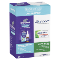 Rhinocort Nasal Spray Plus Zyrtec Rapid Relief Mini Tablets Allergy Kit