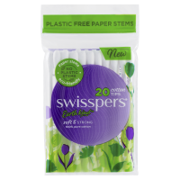 Swisspers Cotton Tips Paper Stems 20 Pack