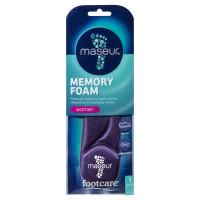 Maseur Footcare Womens Memory Foam Insoles 1 Pair
