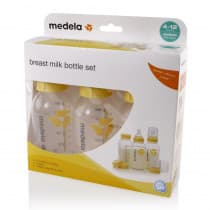Medela Breastmilk Bottle 250ml with Wide Base Teat 3 Pack