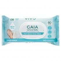 GAIA Natural Baby Plant-Based Water Wipes 80 Pack