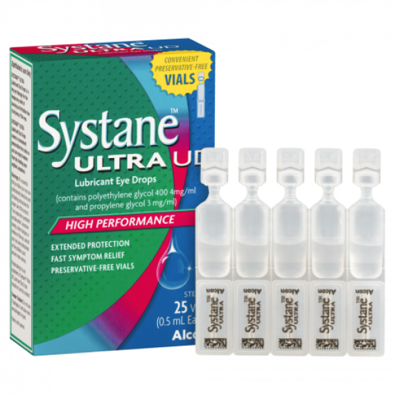 Systane Ultra UD Lubricant Eye Drops 0.5ml x 25 Vials - Fast Dry Eye Relief - Chemist Australia