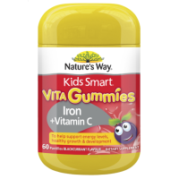 Natures Way Kids Smart Kids Smart Vita Gummies Iron Plus Vitamin C 60 Pastilles