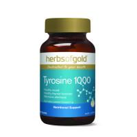 Herbs of Gold Tyrosine 1000 60 Tablets