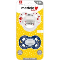 Medela Classic Day & Night Soother 6-18 Months Unisex 2 Pack