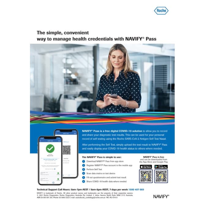 Buy Roche Patient Self Testing Rapid Antigen Testing Kit SARS CoV 2 Rapid PST Nasal 5T 5 Pack