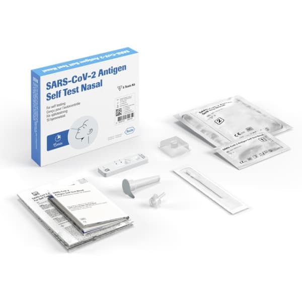 Buy Roche Patient Self Testing Rapid Antigen Testing Kit SARS CoV 2 Rapid PST Nasal 5T 5 Pack
