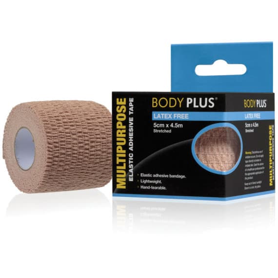 Body Plus Elastic Adhesive Tape 5cm x 4.5m for secure muscle and joint support at Chemist Australia