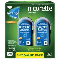 Nicorette Lozenges Fruit Drops 2mg 160 Lozenges Value Pack