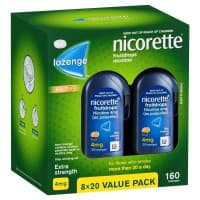Nicorette Lozenges Fruit Drops 4mg 160 Lozenges Value Pack 
