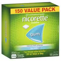 Nicorette Gum Icy Mint 2mg 150 Pieces Value Pack