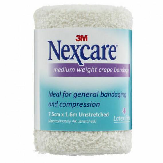 Nexcare Crepe Bandage Medium 75mm x 1.6m - Reliable Injury Support - Chemist Australia