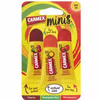 Carmex Lip Balm Assorted Squeeze Tube Minis 3 Pack
