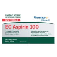 Pharmacy Choice EC Aspirin 100 84 Tablets