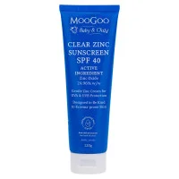 MooGoo Baby and Child Clear Zinc Sunscreen SPF 40 120g