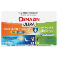 Demazin Ultra Cough Cold and Flu Plus Immune Defence 34 Capsules