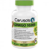 Caruso’s Ginkgo 10,000 60 tablets