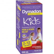 Dymadon Paracetamol For Kids 2-12yrs Strawberry 100ml