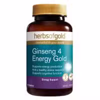 Herbs of Gold Ginseng 4 Energy Gold 30 Tablets