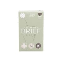 Tom Organic The Period Brief Mid-Rise Black Large