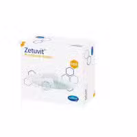 Zetuvit Plus Silicone Border 12.5cm x 12.5cm 10pack 