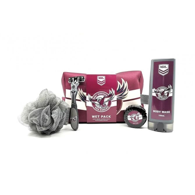 Buy NRL Toiletries Gift Bag Set Manly Sea Eagles Online